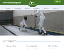 Tablet Screenshot of londonfencing.ca